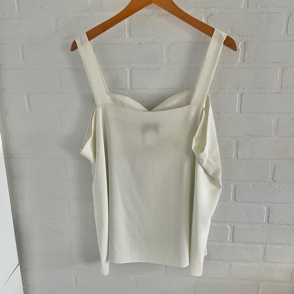 Vintage Cami lace Floral Embroidered Sweetheart neckline Vanilla white 3X - Picture 7 of 8